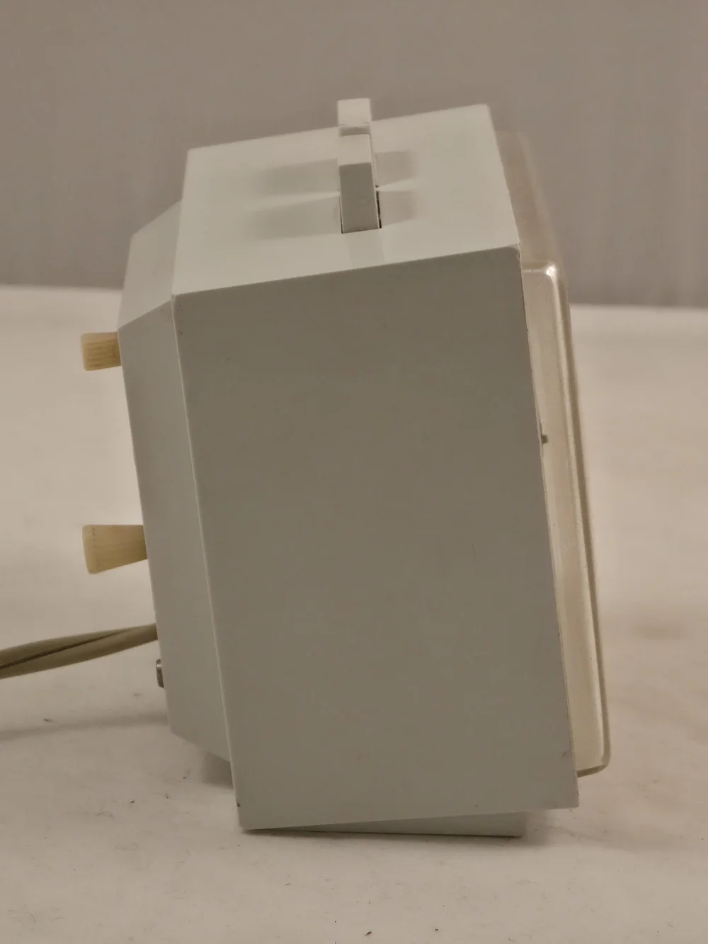 Vintage Westclox Dialite Drowse White Electric Alarm Clock MCM